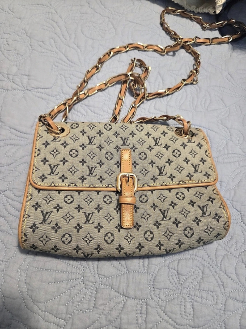 Louis Vuitton Jeanne GM Shoulder Bag Brown & Tan